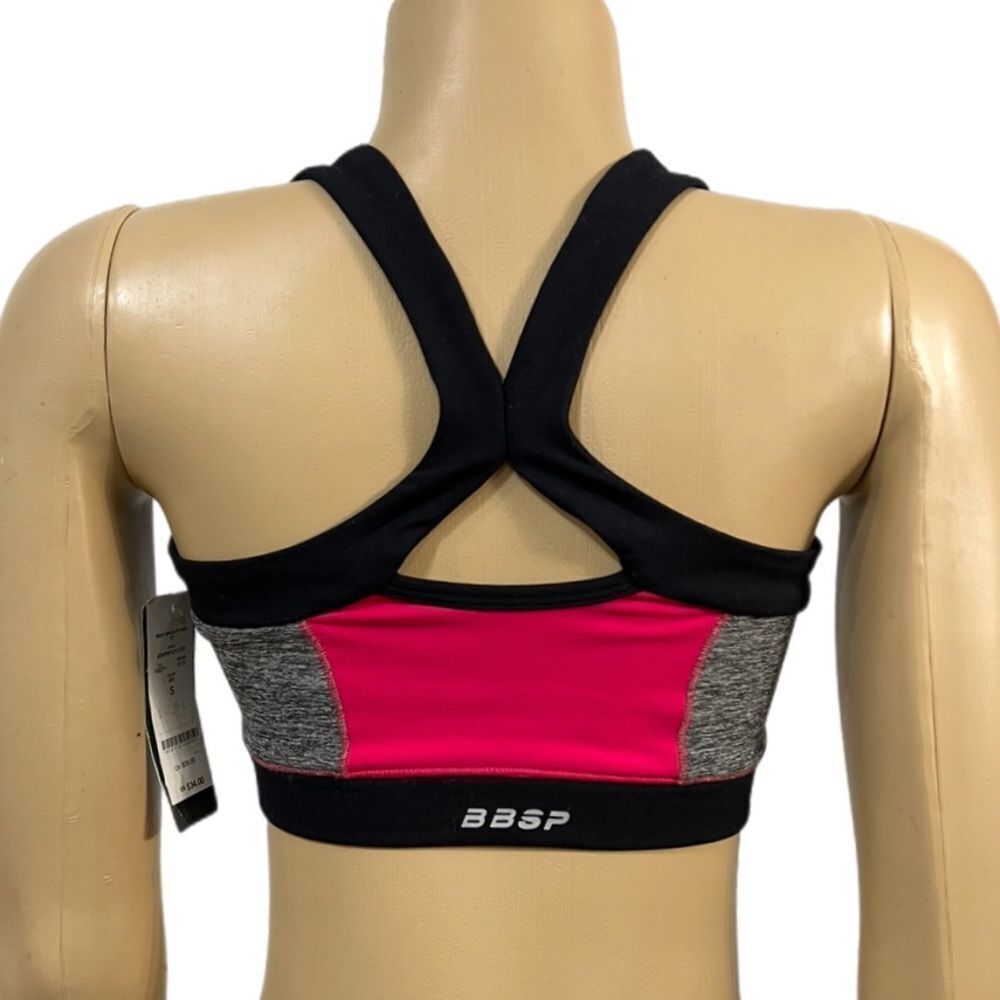 BBSP Bebe Sports Space-Dye Be-fit Unlined Sports bra NWT Small